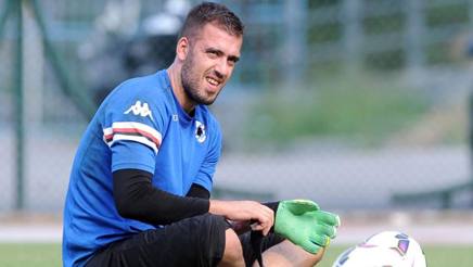 Allenamento calcio Sampdoria portiere Allenamento calcio Sampdoria portiere